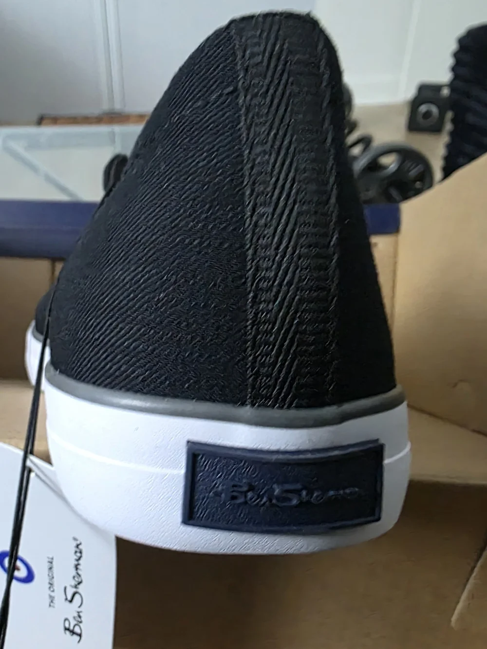 Black Men's Low-Top Canvas Sneakers